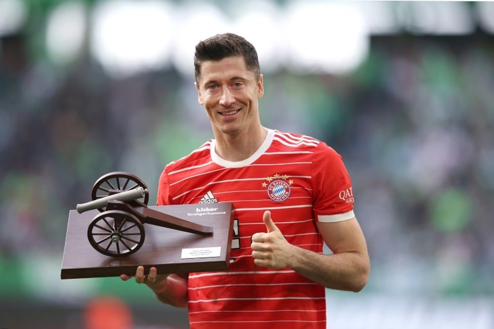 Lewandowski tiene contrato con el Bayern hasta 2023. AFP