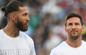 Ramos elogia Messi. AFP