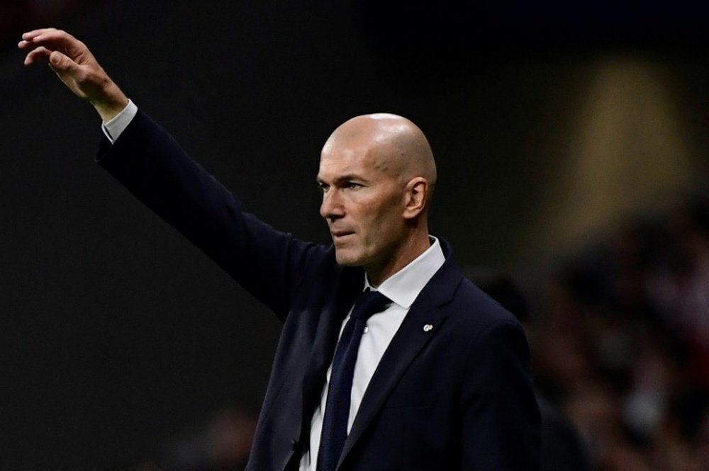 O novo romance de Zidane. AFP