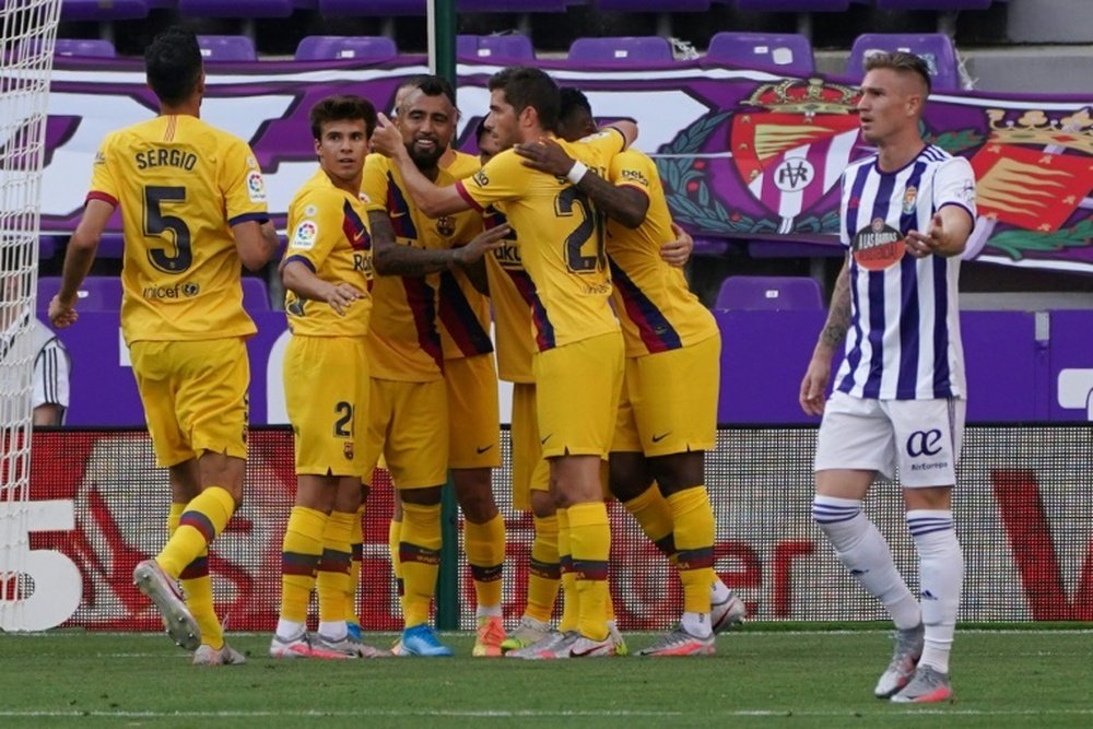 El gol de Vidal y poco más para el Barça. EFE