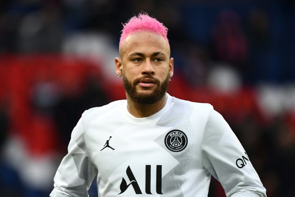 Neymar não se recuperou a tempo do duelo contra o Dijon. AFP