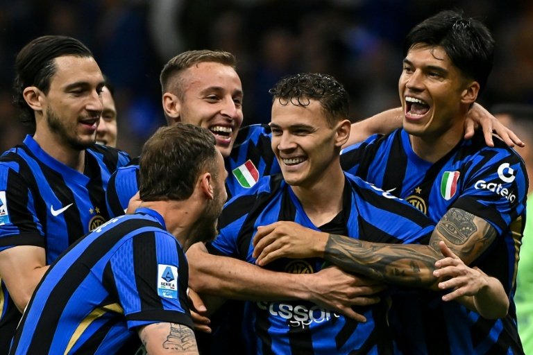 El Inter le ganó la partida al Hellas Verona por la mínima. AFP