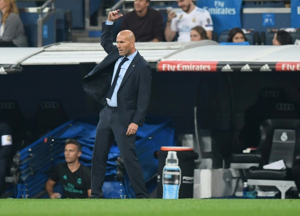 Zidane will take charge of his 100th Real Madrid game on Saturday. AFP