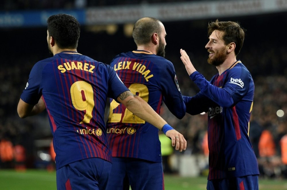 Messi continua a fazer história no Barcelona. EFE