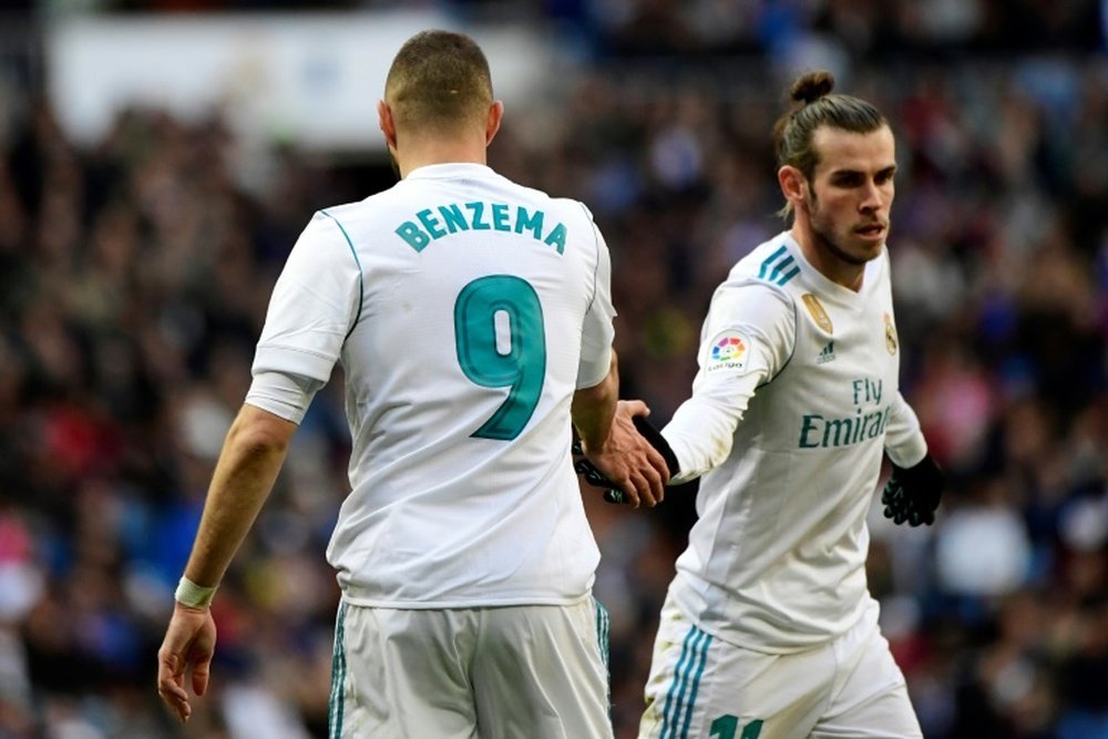 Bale and Benzema were the men of the moment. AFP