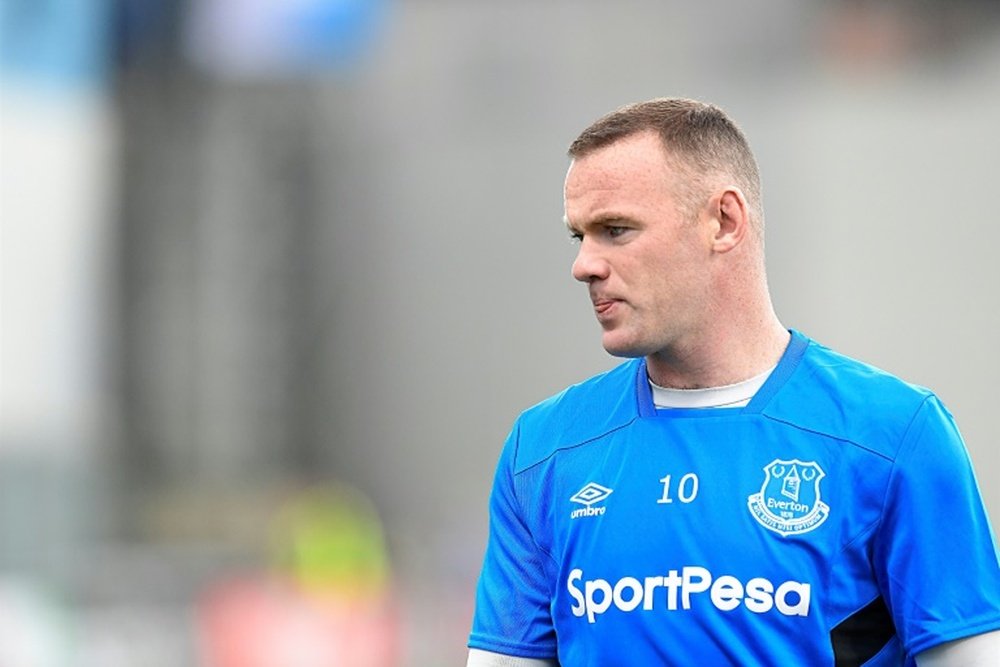 Wayne Rooney sous le maillot d'Everton, le 14 septembre 2017 en Europa League à Reggio Emilia. AFP