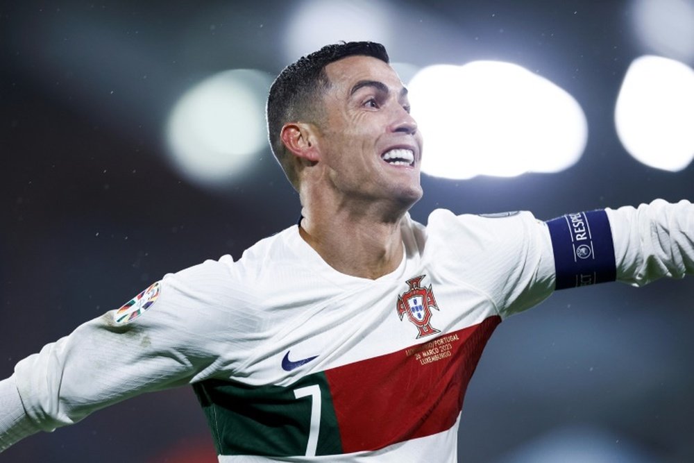 Cristiano Ronaldo marcó cinco goles durante el último parón internacional. AFP