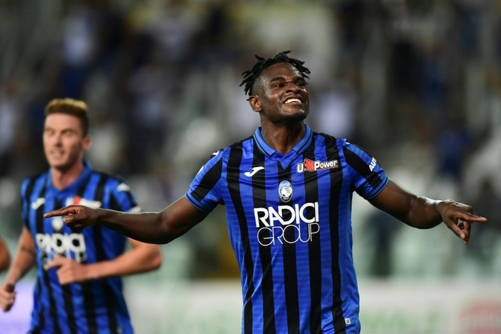 Duvan Zapata's goalscoring has earned him interest from Inter. AFP