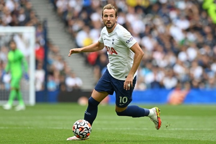 Harry Kane tiene contrato hasta 2024 con el Tottenham. AFP