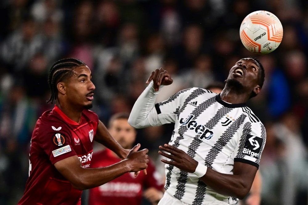 Pogba, la luz de una apagada Juventus. AFP