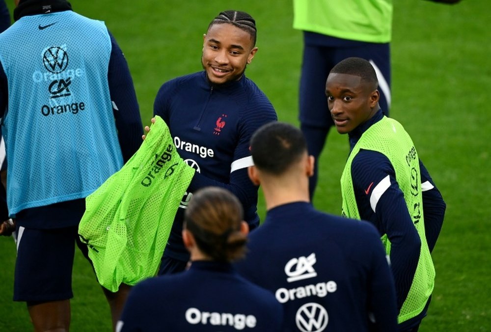 Nkunku ne ferme pas la porte au PSG. AFP