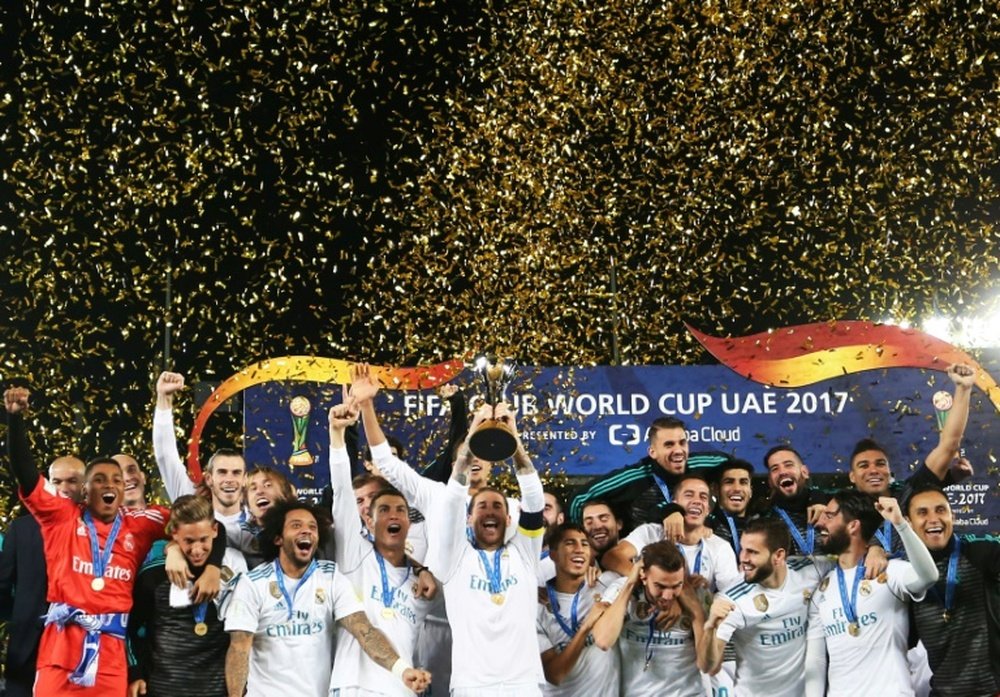 El Madrid ganó por segundo año consecutivo el Mundial de Clubes. AFP