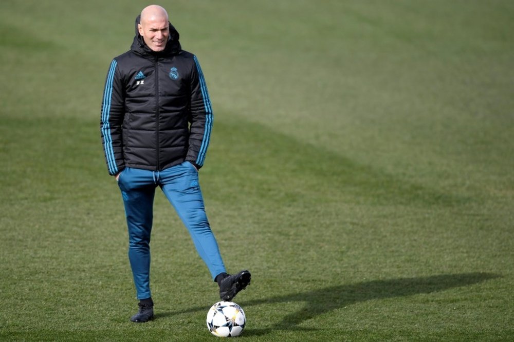 Zidane aparcó los rumores en sala de prensa. AFP
