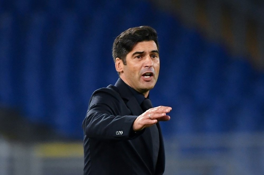 Paulo Fonseca podría abandonar la Roma a final de temporada. AFP