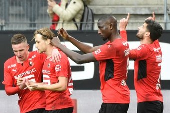 Rennes já pode sonhar com a Champions. AFP