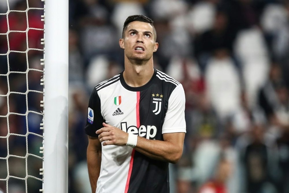 L'attaquant portugais de la Juventus Cristiano Ronaldo contre Vérone le 21 septembre 2019 à Turin