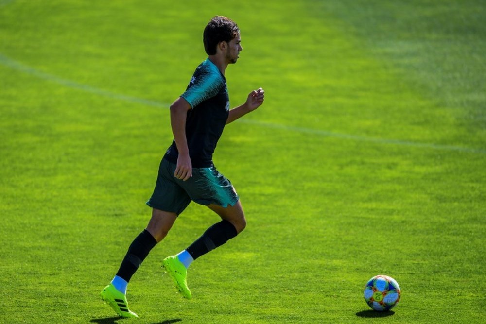 Joao Félix volvió del parón sin entrenarse como goleador. AFP/Archivo