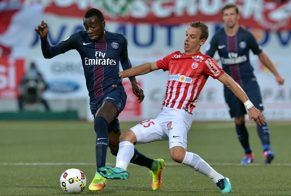 El PSG está a tres puntos del liderato de la Ligue 1. AFP