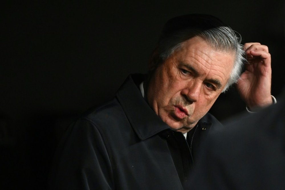 Ancelotti analizó el empate. AFP/Archivo