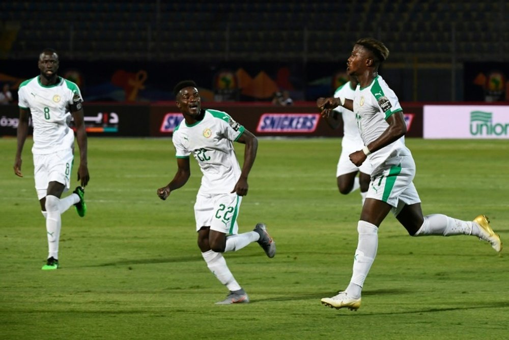 Keita Baldé anotó el primero a Tanzania. AFP