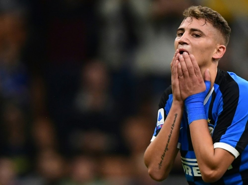 Esposito, gran promesa del Inter, salió rumbo al fútbol suizo. AFP