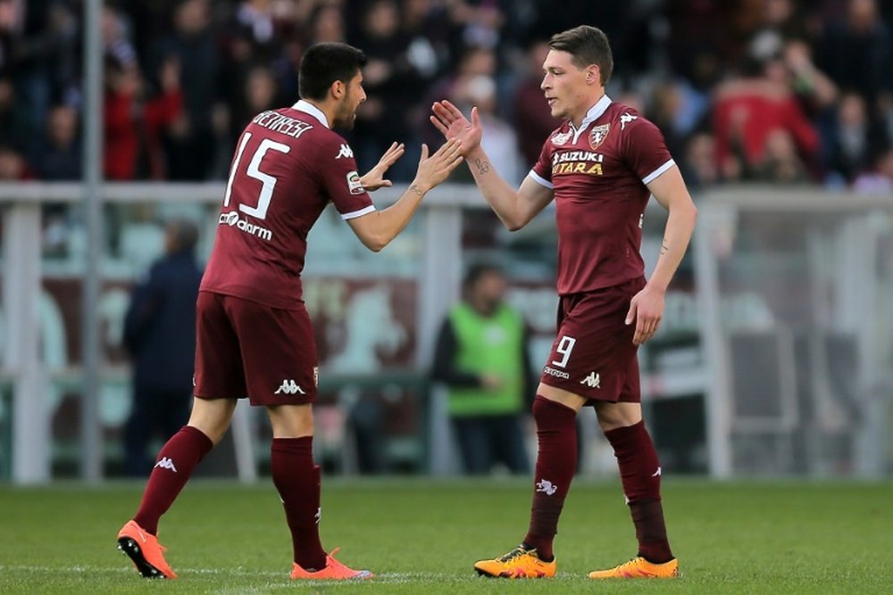 Andrea Belotti is set to continue playing for Torino until 2022. AFP