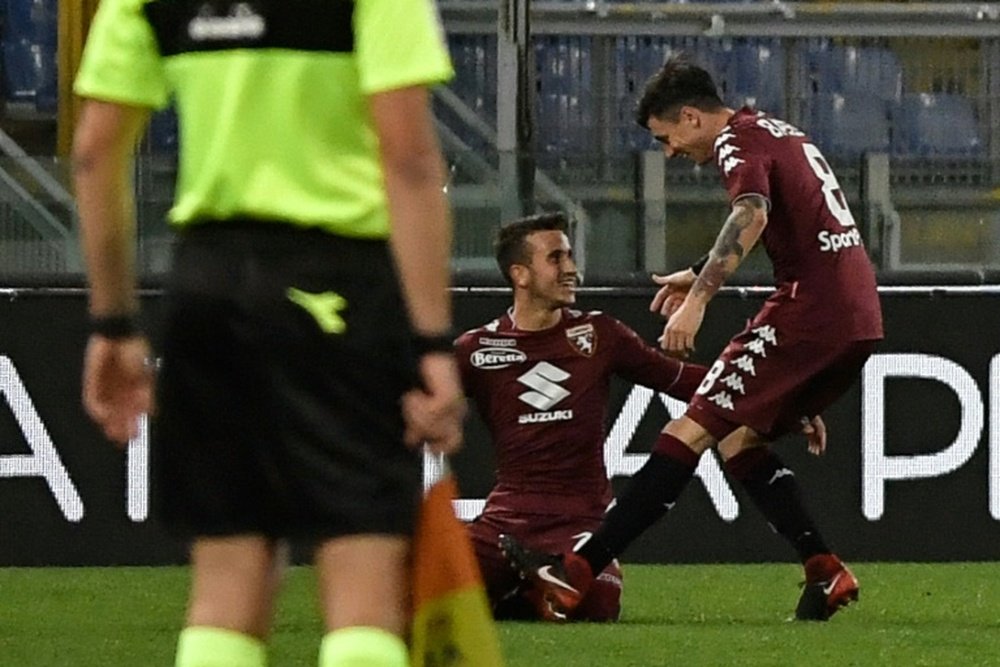 El Torino venció a la Lazio con polémica. AFP