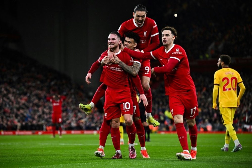 Mac Allister has spoken about his Liverpool teammates' renewals. AFP