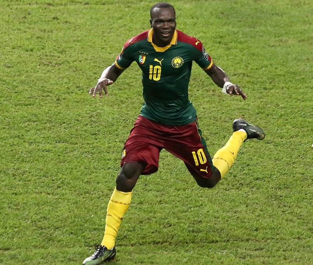L'attaquant camerounais Vincent Aboubakar, buteur décisif pour les Lions en finale de la CAN. AFP