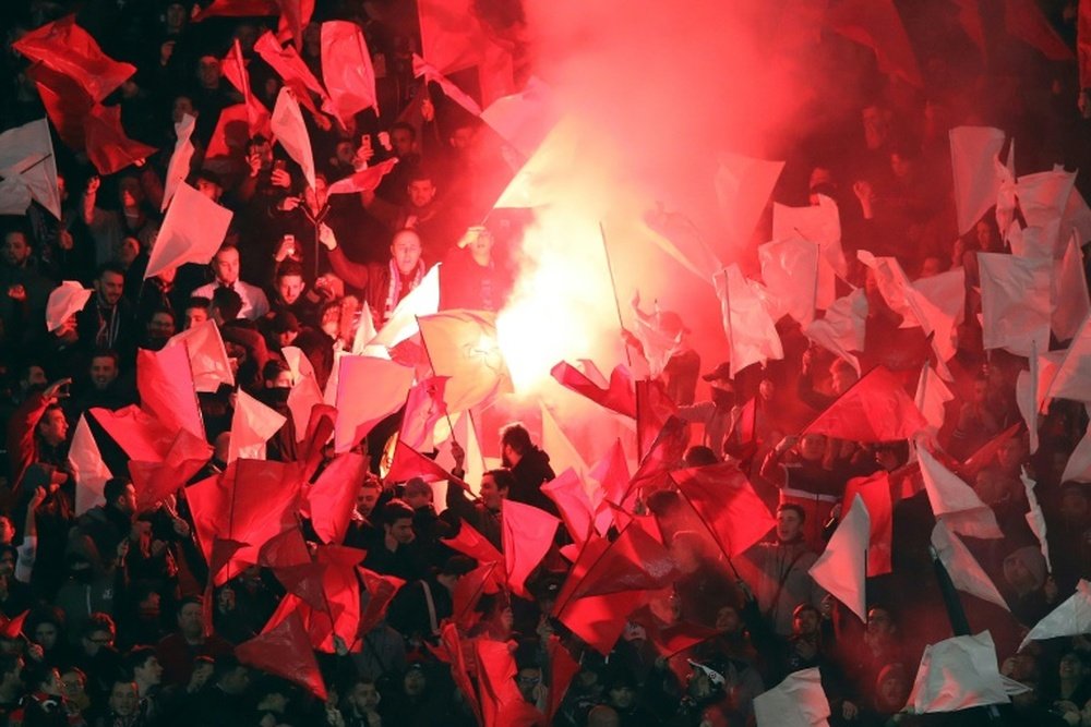 Los ultras del Niza están preocupados por la deriva del equipo. AFP/Archivo