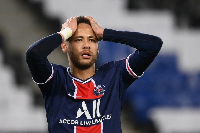 Neymar irá a la guerra tras el 1-2. AFP