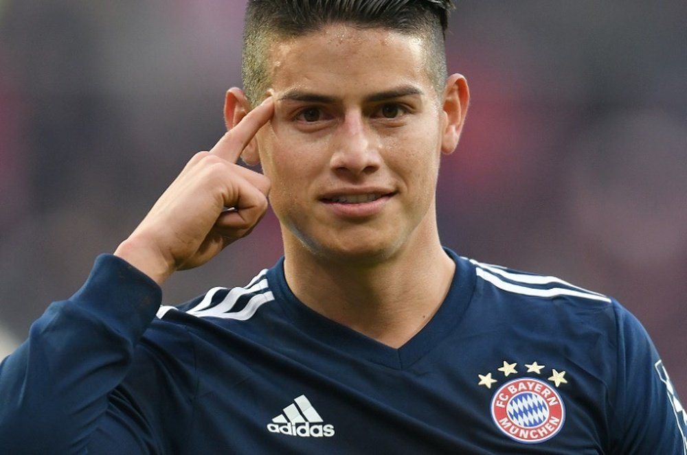 James es feliz en el Bayern. AFP