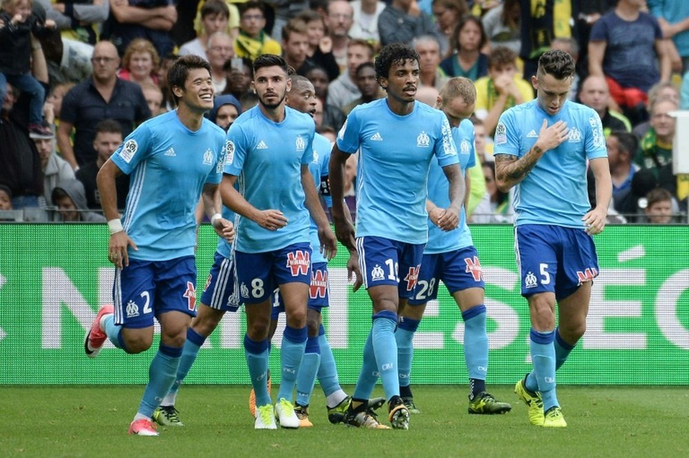 Marseille e Angers empataram a uma bola no Vélodrome. AFP