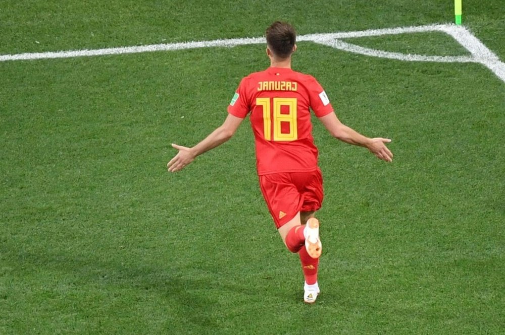 Januzaj scored the only goal in the England v Belgium game on Thursday night. AFP