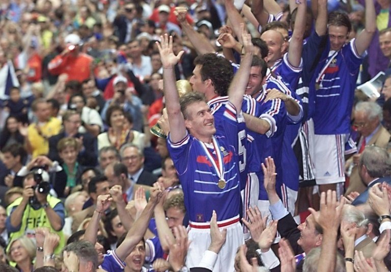 Didier Deschamps capitaneó a 'les Bleus' en el primer Mundial de su historia. AFP/Archivo