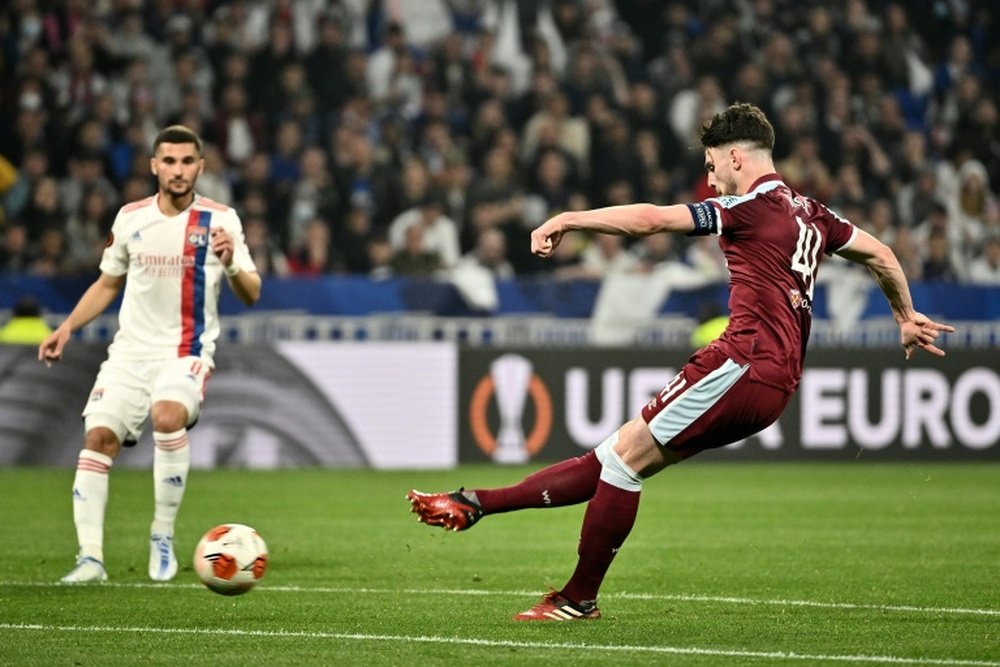 Chelsea are interested in Declan Rice. AFP