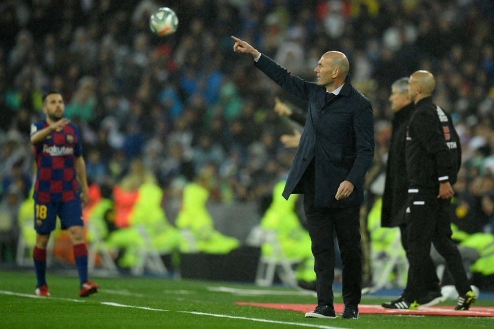 Zidane has coached Real Madrid's 200 matches. AFP/Archivo
