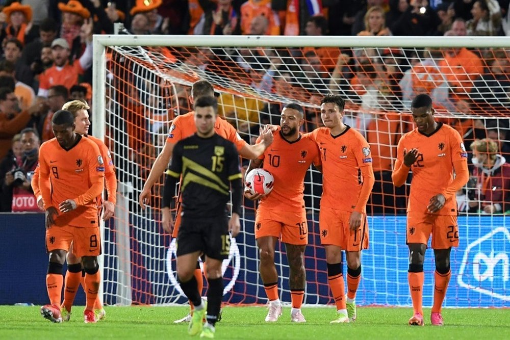 Países Baixos atropela Gibraltar pelas Eliminatórias. AFP