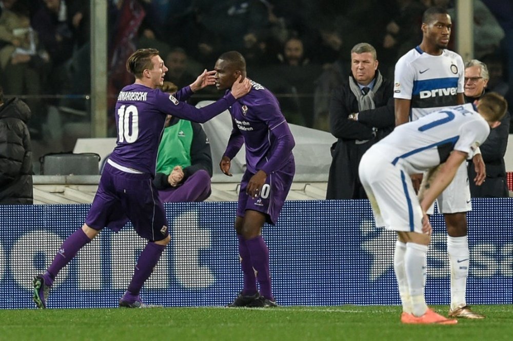 Fiorentina bate o Inter de Milão por 5-4. AFP