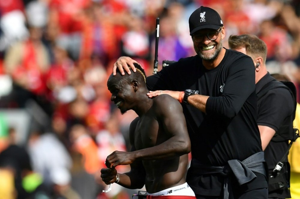 Klopp explicó el motivo del cabreo de Mané. AFP