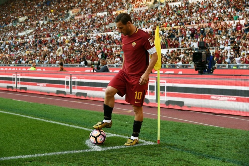 Francesco Totti officially announced that he will become a Roma director. AFP