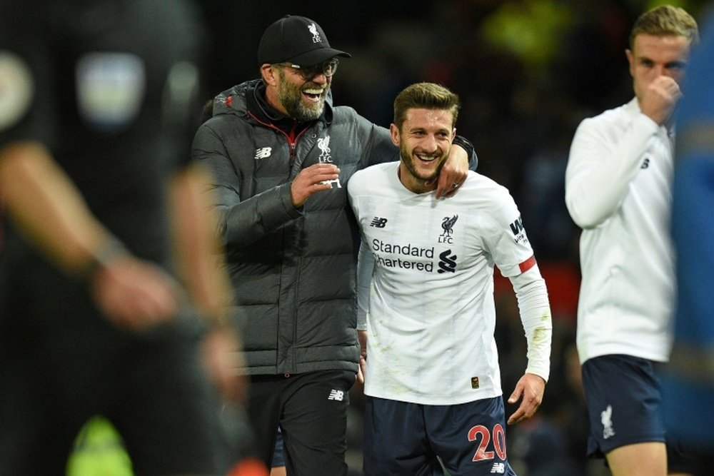 Lallana, one of Liverpool's heroes this year. AFP