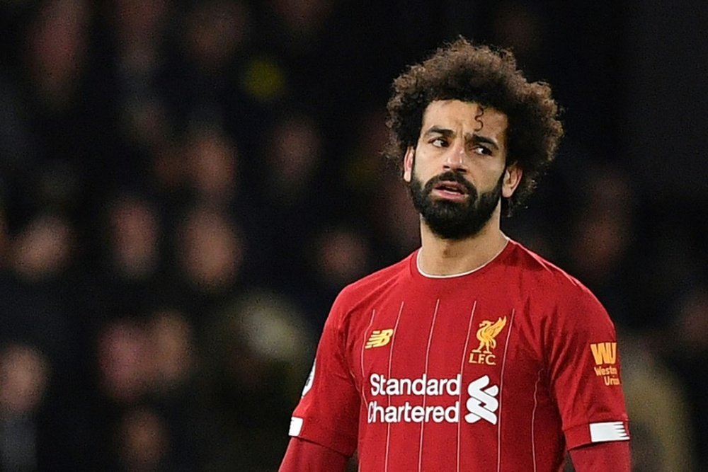 Salah's agent denied that he spoke about a Madrid offer. AFP