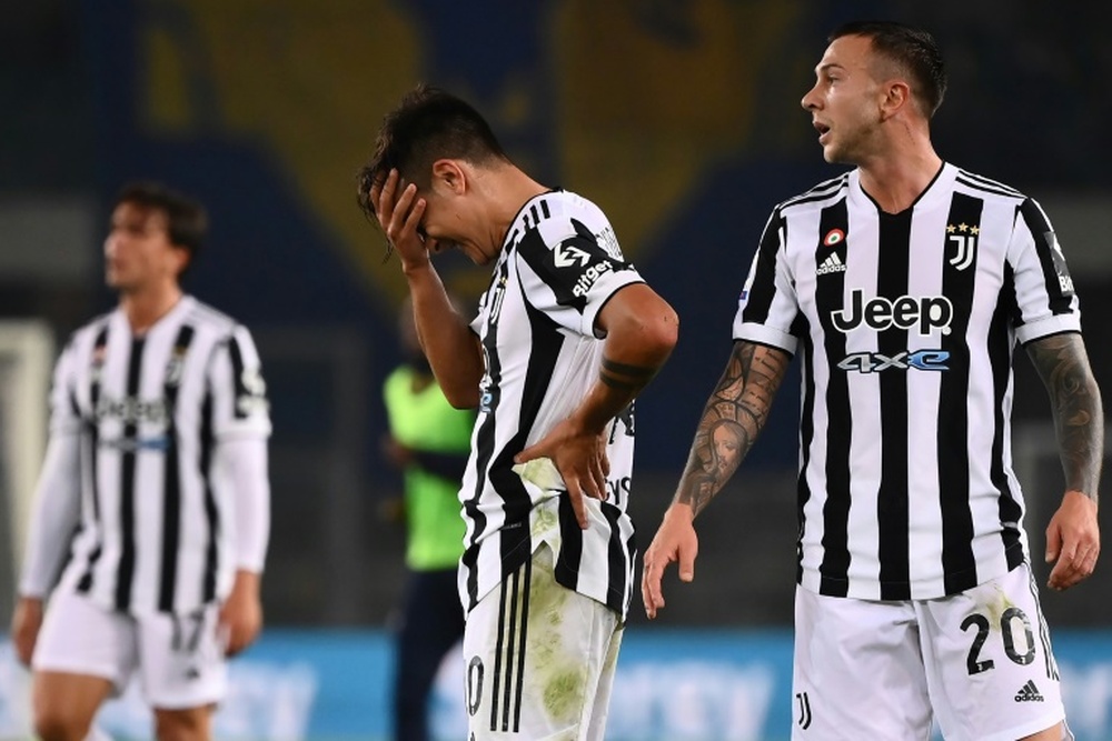 Les attaquants de la Juventus Turin, l'Argentin Paulo Dybala. AFP