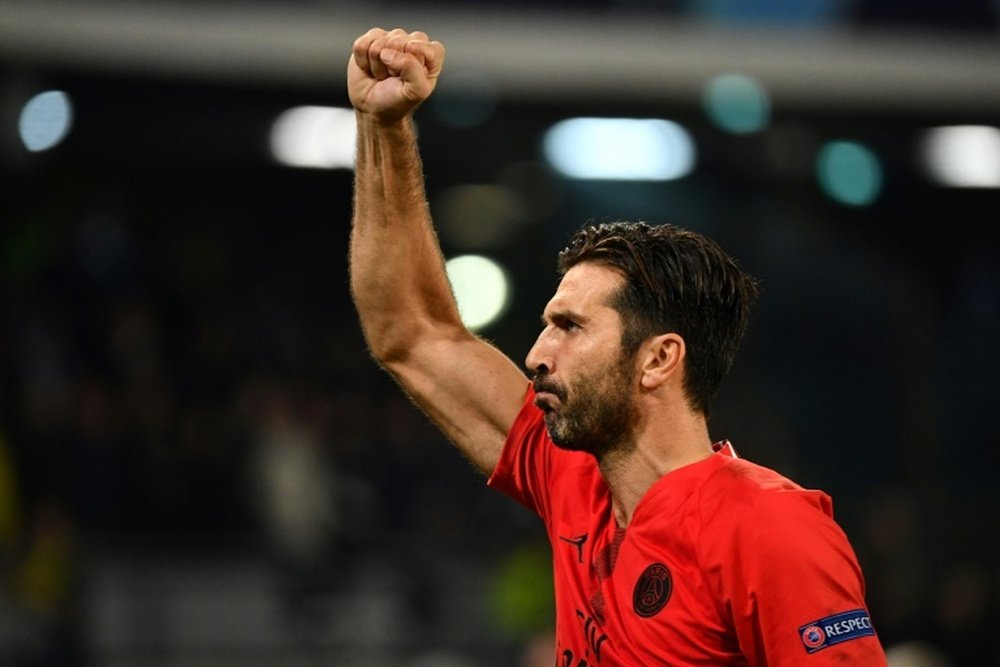 Buffon surprisingly claimed that Liverpool's attack is better than PSG's. AFP