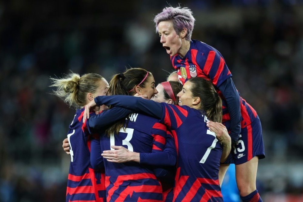 La US Soccer anunció un acuerdo con la USWNT para la igualdad salarial. AFP