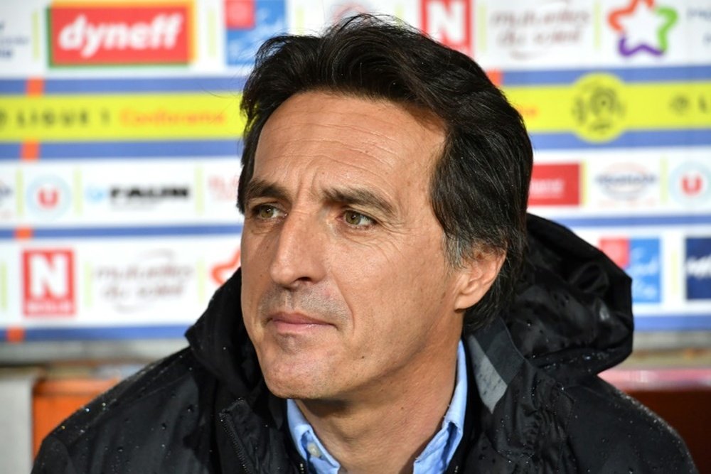 Le coach d'Amiens a pris la parole suite au match. AFP