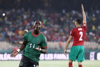 Mhango, autore di uno dei gol più belli della Coppa d'Africa. AFP