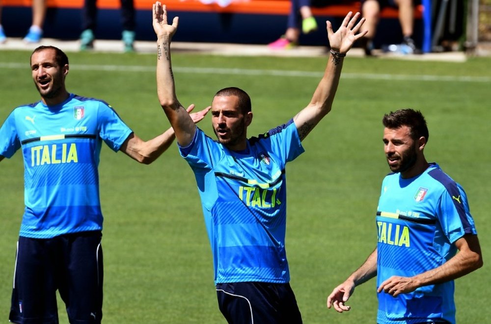 L'Italie va revenir à la défense à trois Barzagli-Bonucci-Chiellini. AFP