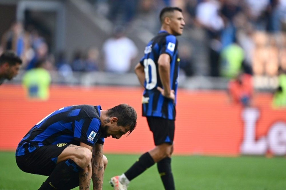 A Inter abre o caminho para o Milan. AFP